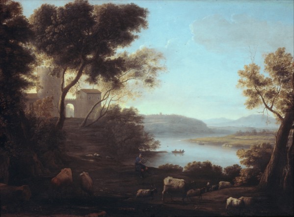 A shepherd and his heard by Claude Lorrain